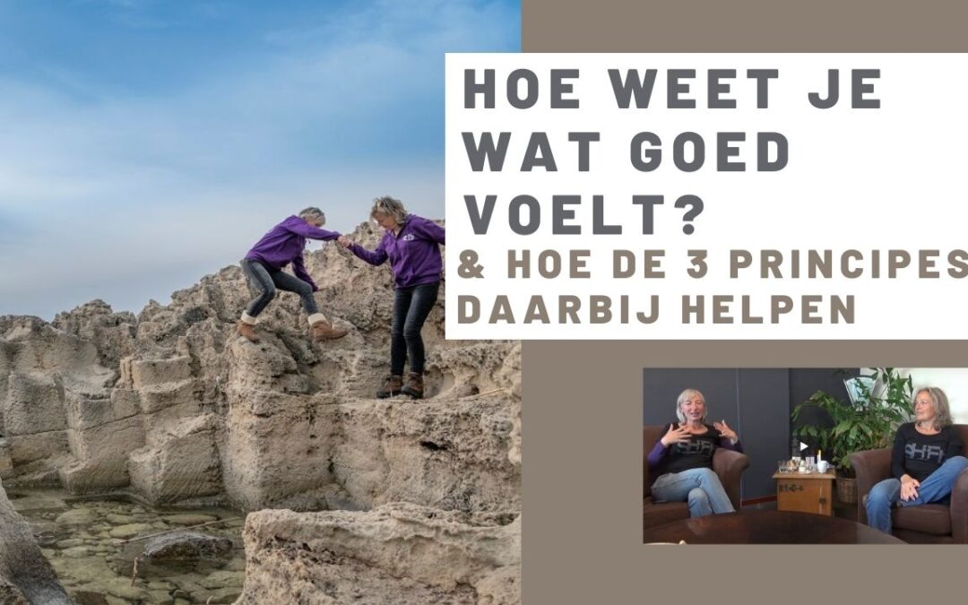 Voelt het wel goed?