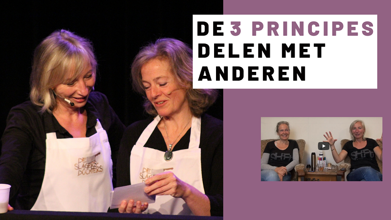 De 3 principes delen met andere mensen