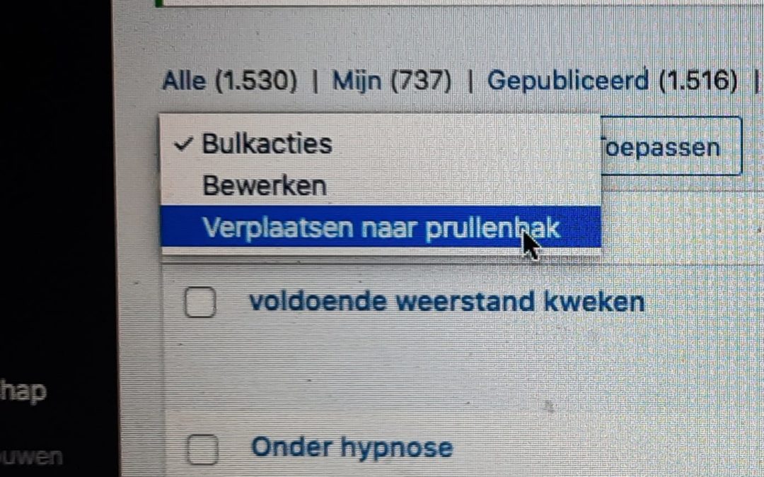 Geen interesse
