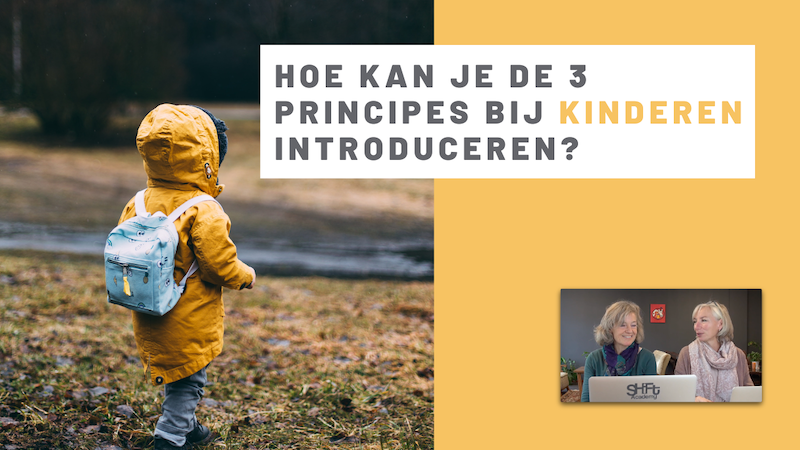 Hoe kan je de 3 principes bij kinderen introduceren?